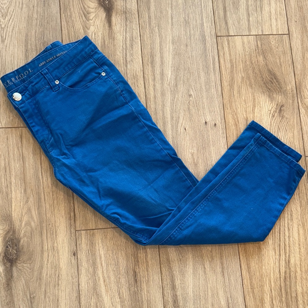 LIVERPOOL JEANS COMPANY ABBY ANKLE SKINNY River Blue Jeans Style Long Pants